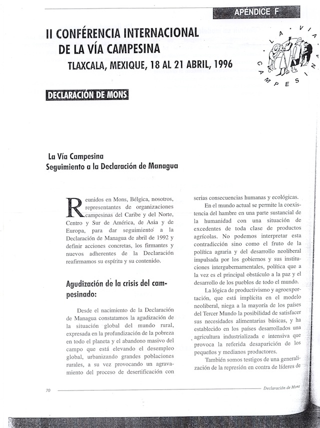 Mons Declaration (May 1993)